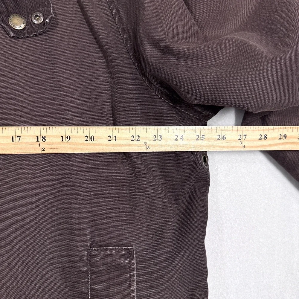 Lands End Jacket Men XL Tall Chore Coat Barn Field Canvas Quilted Workwear Brown